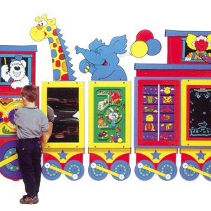 Circus Train complete wall-mounted activity system