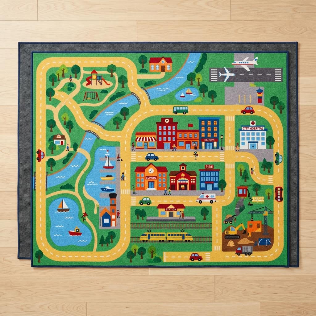Commercial learning rug