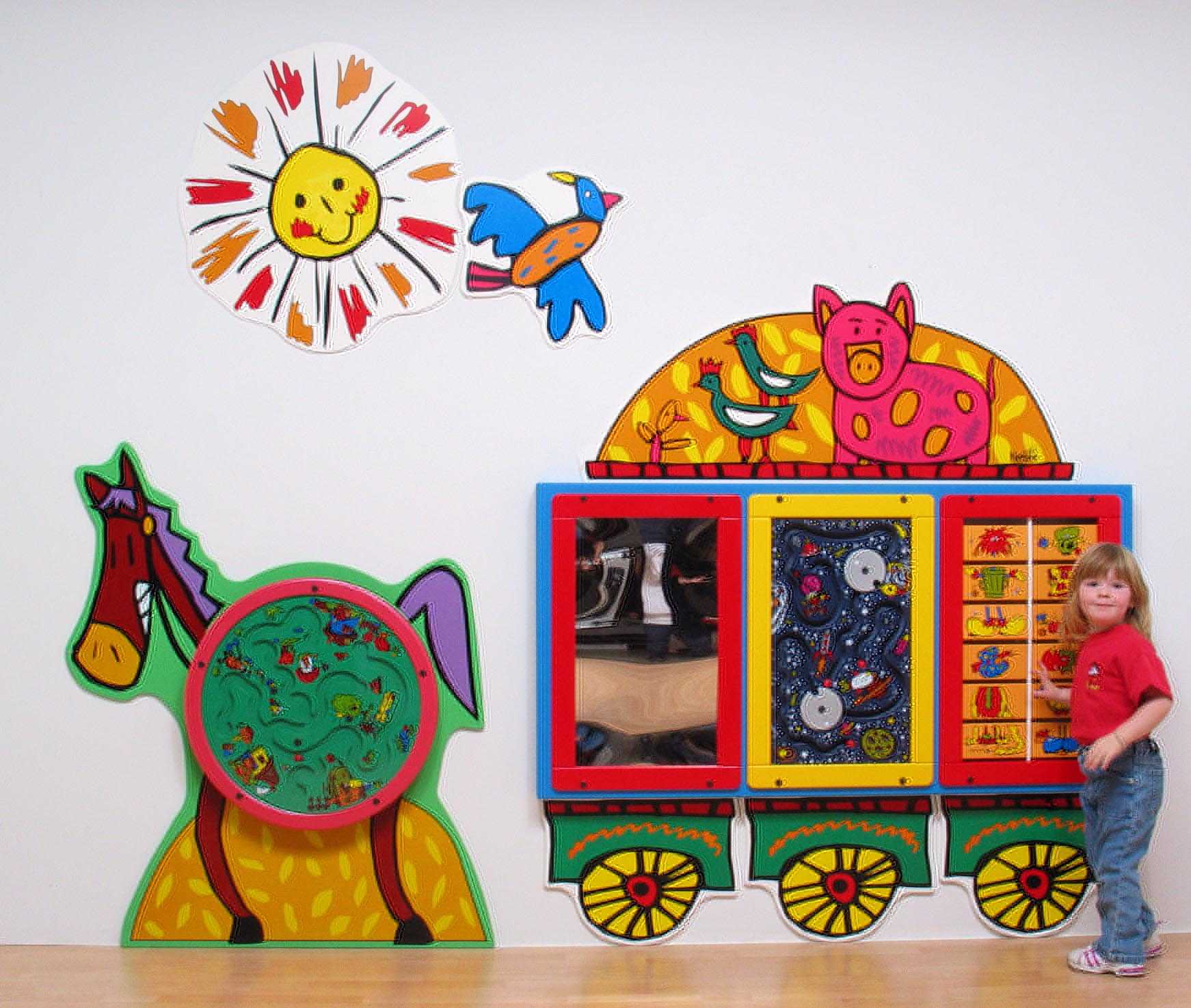 Funky Farm wall activity panel