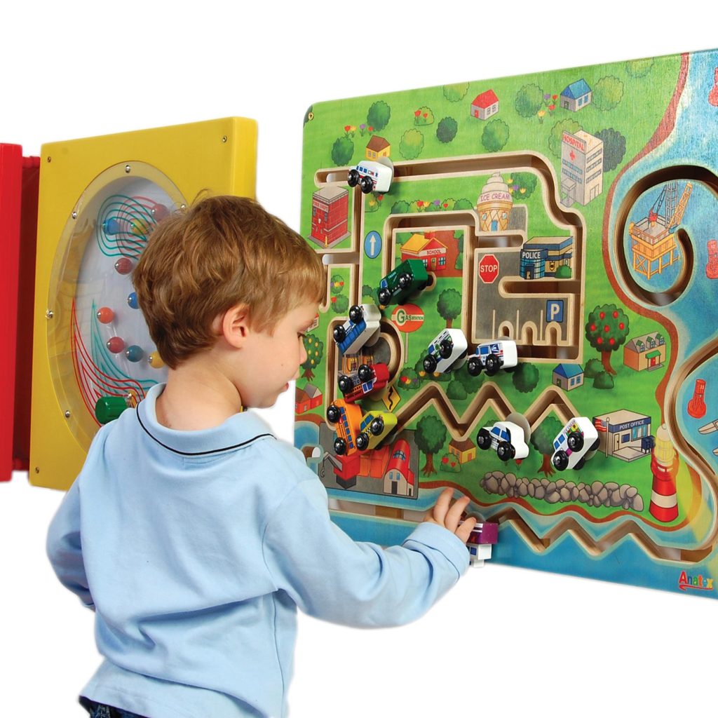 World of Wheels wall activity panel